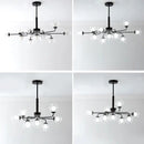 GobekUsa Glass Ball Pendant Chandelier for Living Room Bedroom Dining Room