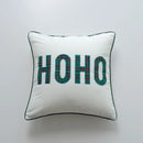 GobekUsa Christmas Cartoon Letter Embroidered Pillow Cover Festive Sofa Cushion