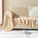 GobekUsa Herringbone Knit Blanket: High-Quality Sophisticated Sofa Throw for All Seasons