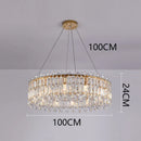 GobekUsa Crystal Chandelier: Luxury Living Room & Bedroom Pendant Light | Elegant Ceiling Lamp