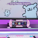 GobekUsa Cute Gaming Digital Clock for Gamers Decor, Pixel Art Display, Pink