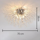 GobekUsa Dandelion Crystal LED Ceiling Light for Home Indoor Living Dining Room