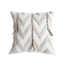 GobekUsa Lace Tassel Cushion Tufted Sofa Pillowcase for Office Chair Pad