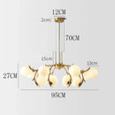 GobekUsa LED Chandelier Lighting for Living Room Bedroom Dining Room Décor