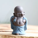 GobekUsa Ceramic Maitreya Buddha Statue Tea Sculpture Figurine Craft Display Ornament