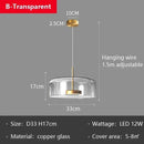 GobekUsa Glass LED Pendant Chandelier for Dining Room Bar Bedroom Decor