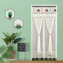 GobekUsa Lace Embroider Anti-Mosquito Net Door Curtains - Pleated Design for Light and Air Flow