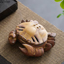 GobekUsa Crab Ceramic Incense Burner Aromatherapy Diffuser Ash Plate Home Aroma Container