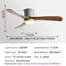 GobekUsa 46In LED Ceiling Fan Light with Control for Household Bedrooms