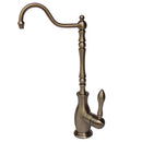 GobekUsa Gold Kitchen Sink Faucet Cold Water Tap 360° Rotating Drinking Faucet Solid Brass