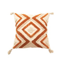 GobekUsa Boho Chenille Tufted Pillow Case with Tassels for Home Fall Decor