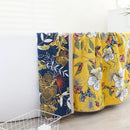 GobekUsa Cotton Bath Towel - Boho Floral Design - Absorbent & Quick Dry - Large Size 80x160cm