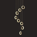 GobekUsa Crystal Gold LED Chandelier Modern Luxury Ceiling Lamp