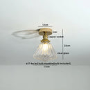 GobekUsa Glass LED Ceiling Light for Corridor Balcony Modern Indoor Lighting