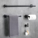 GobekUsa Brushed Gold Bathroom Accessories Set Hand Towel Bar Rack Toilet Paper Holder