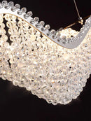 GobekUsa Crystal Bead Chandelier LED Lights for Modern Luxury Home Decor & Bedroom