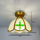 GobekUsa Glass Copper LED Ceiling Light - Nordic Home Lighting Fixture