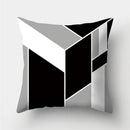 GobekUsa Geometric Stripes Pillowcase 45x45cm Polyester Cushion Cover for Living Room