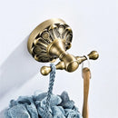 GobekUsa Brass Bathroom Hardware Set: Shelf, Toilet Brush Holder, Paper & Towel Holder