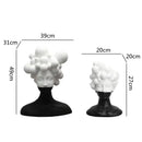 GobekUsa Abstract Woman Figurine Resin Sculpture Home Decor Human Head Statue