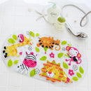 GobekUsa Kids PVC Bathroom Mat with Suction Cups and Drainage in 12 Colors