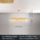 GobekUsa Crystal Branch Chandelier: French Style Romantic Tassel Ceiling Lamp