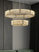 GobekUsa Crystal Ceiling Chandelier | Luxury Glass Hanging Lamps LED Décor
