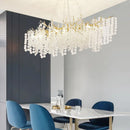 GobekUsa Crystal LED Chandelier: Elegant Nordic Branch Design for Living Room, Hotel, Dining Area