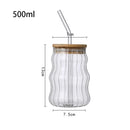 GobekUsa Glass Cup with Lip Straw for Coffee, Wine, Beer, Juice, and More