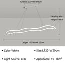 GobekUsa LED Pendant Light: Modern Aluminum Line Shapes Chandelier