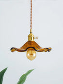 GobekUsa Lotus Leaf Pendant Lights: Modern Nordic Glass Pendant Lamp for Bedroom, Dining Room, Kitchen