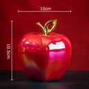 GobekUsa Golden Ceramic Apple Sculpture Desk Decoration Ornaments Crafts Room Decor