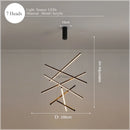 GobekUsa LED Nordic Chandelier: Modern Pendant Light for Living, Dining, and Bedroom