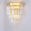 GobekUsa Crystal Gold Black LED Chandelier: Modern Multi-Storey Pendant Lamp Lighting