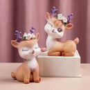GobekUsa Cartoon Sika Deer Resin Ornament for Home Decor or Baking