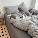 GobekUsa Japanese Style Cotton Printed 4Pcs Bedding Set with Double-Sided Design