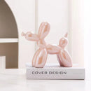 GobekUsa 22cm Balloon Dog Ceramic Sculpture Decor Statue Office Gift