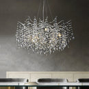 GobekUsa Crystal Pendant Chandelier Luxury LED Lighting Branch Design for Living and Dining Rooms