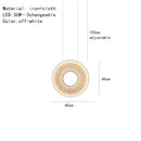 GobekUsa Dix Iris Pendant Light Fabric Round Ring Aesthetics Art Decor Light