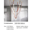 GobekUsa Designer Belt Light Dining Room Villa Living Room Chandelier