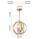 GobekUsa Gold Crystal Chandelier Ring Ball Ceiling Light