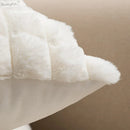 GobekUsa Fluffy Faux Fur Cushion Cover 45x45cm Cream Coffee Brown Home Decor Sofa