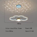 GobekUsa Cloud Flower LED Chandelier: Kid's Bedroom Starry Sky Decorative Lighting Fixture