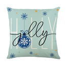 GobekUsa Christmas Pillowcase Collection - Festive Sofa Decor with Christmas Tree, Elk, Snowman