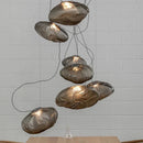 GobekUsa Glass Cloud Chandelier LED Pendant Lamp for Villa Staircase & Hotel