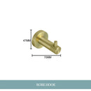 GobekUsa Gold Hardware Set: Towel Bar, Toilet Paper Holder, Robe Hook, Cup Hanger