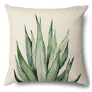 GobekUsa Green Leaves Decorative Pillow Case - Simple Style Cotton Linen Sofa Cushion Cover