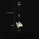GobekUsa Crystal Butterfly Pendant Lamp for Bedroom and Kitchen Lighting