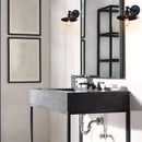 GobekUsa Antique Finish 1-Light Industrial Wall Sconce with 7.87" Canopy and ON/Off Button
