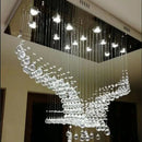 GobekUsa Eagles Crystal Chandelier LED Lights Modern Luxury Design Living Room Lighting